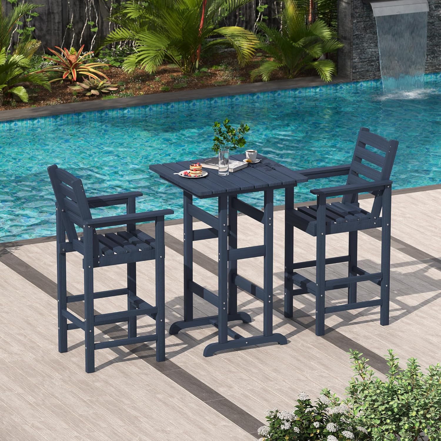 Outdoor Furniture Hdpe - Outdoor Set, Balcony Adirondack Chairs and
