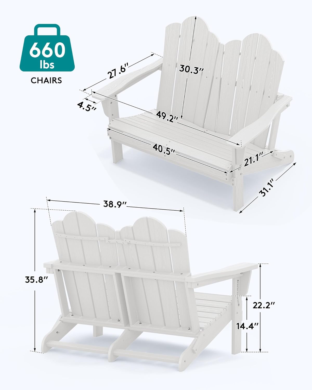 HDPE All-Weather Folding Adiro - Outdoor Furniture Hdpe recension och pris