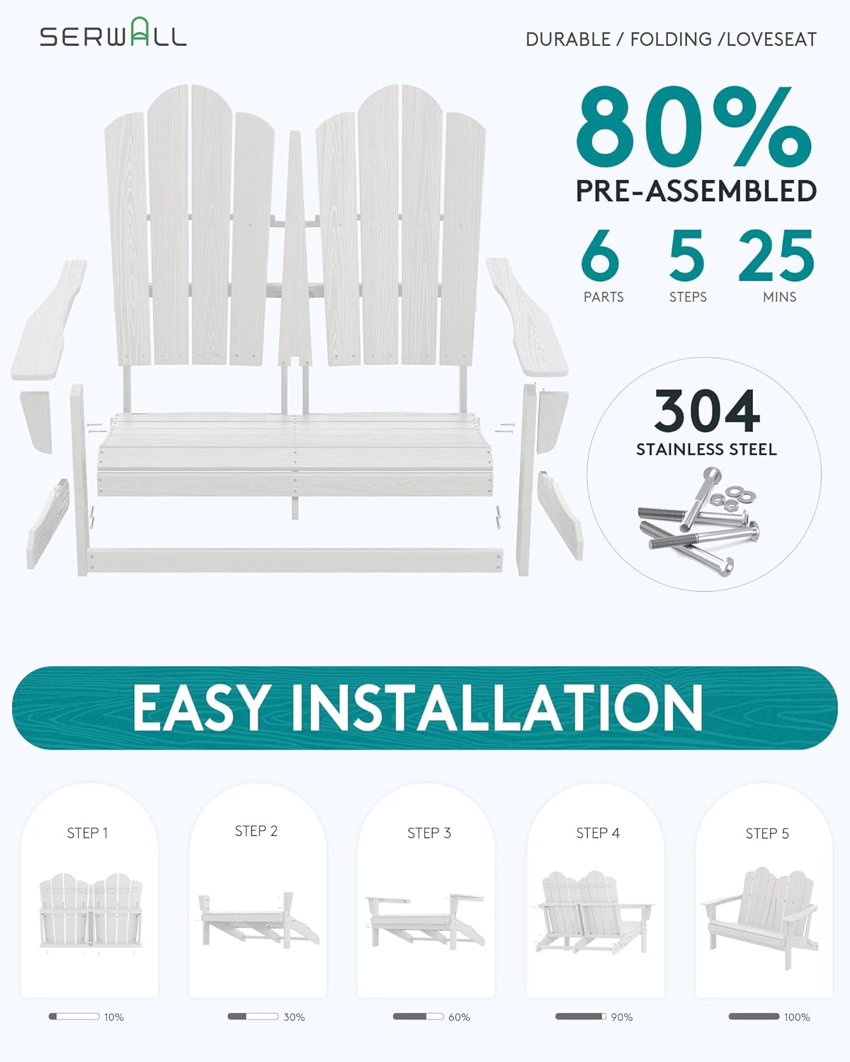 HDPE All-Weather Folding Adiro - Outdoor Furniture Hdpe recension och pris