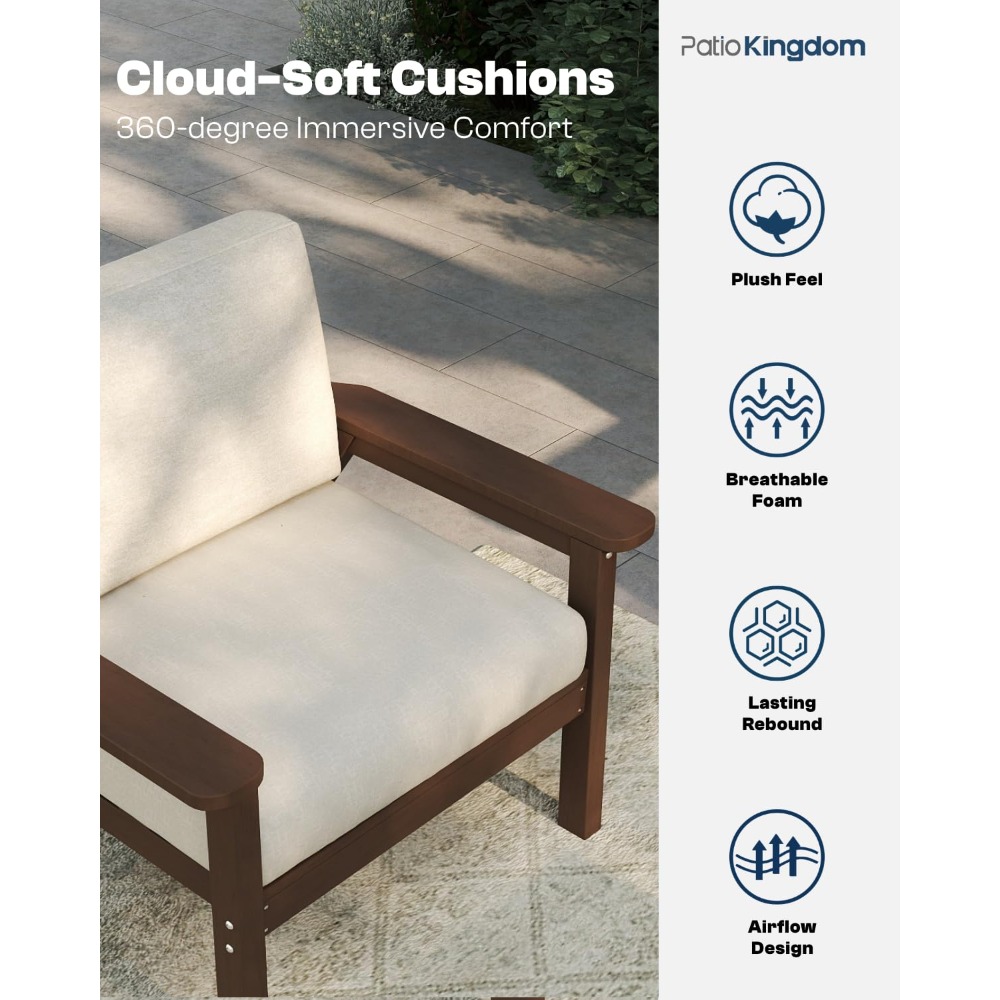 Patio Furniture Set 3 Seats, H - Outdoor Furniture Hdpe recension och pris