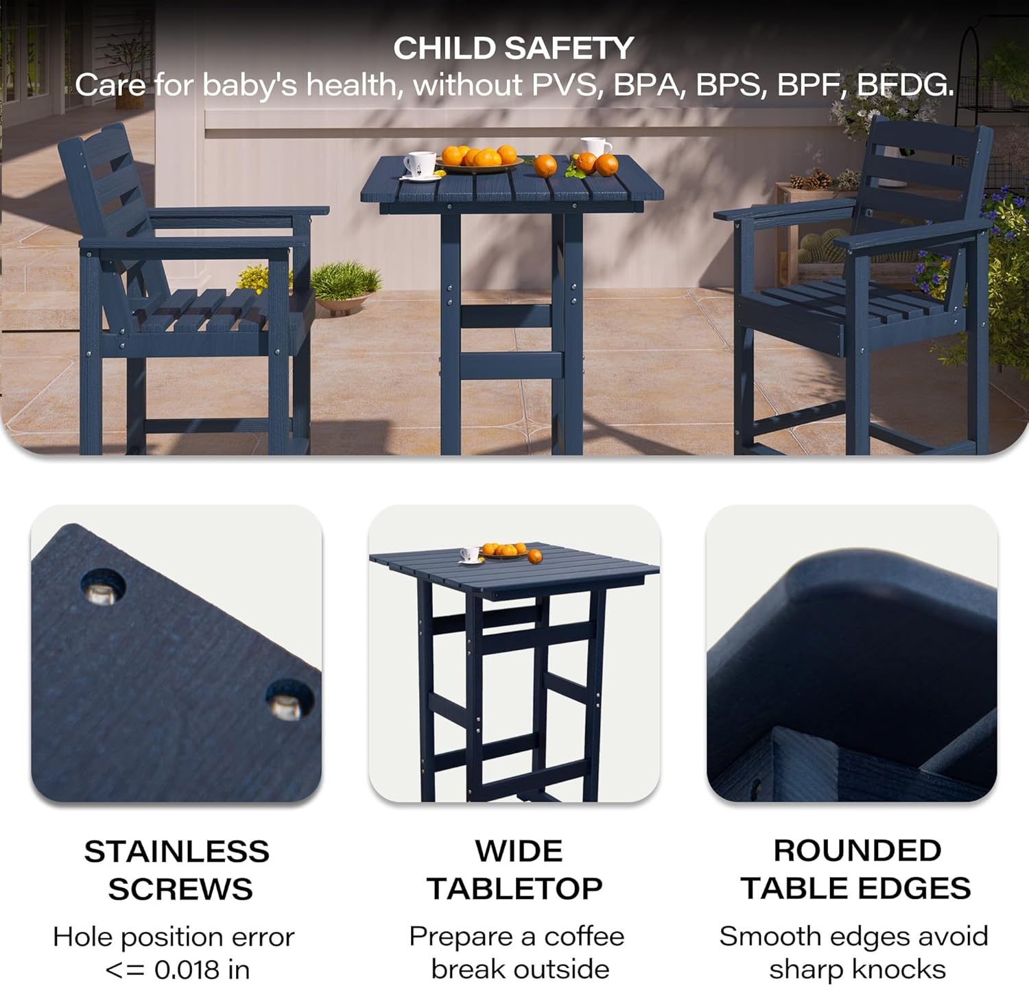 Outdoor Set, Balcony Adirondac - Outdoor Furniture Hdpe recension och pris