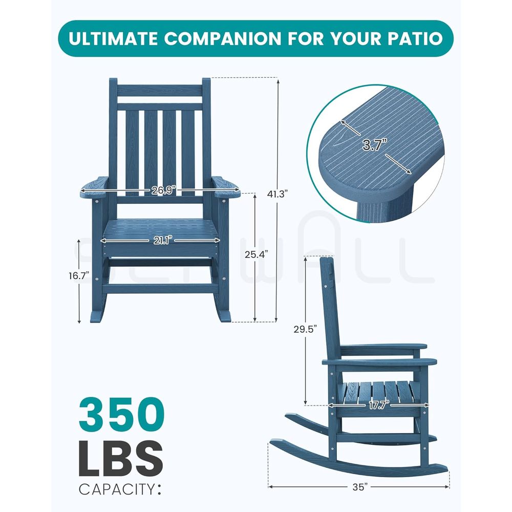Set of 2 Oversized HDPE Outdoo - Outdoor Furniture Hdpe recension och pris