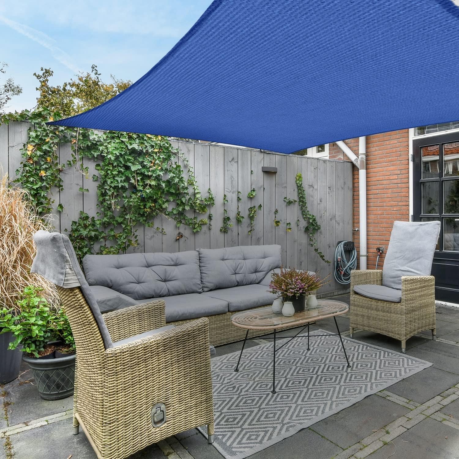 10' X 10' Sun Shade Sail Recta - Outdoor Furniture Hdpe recension och pris