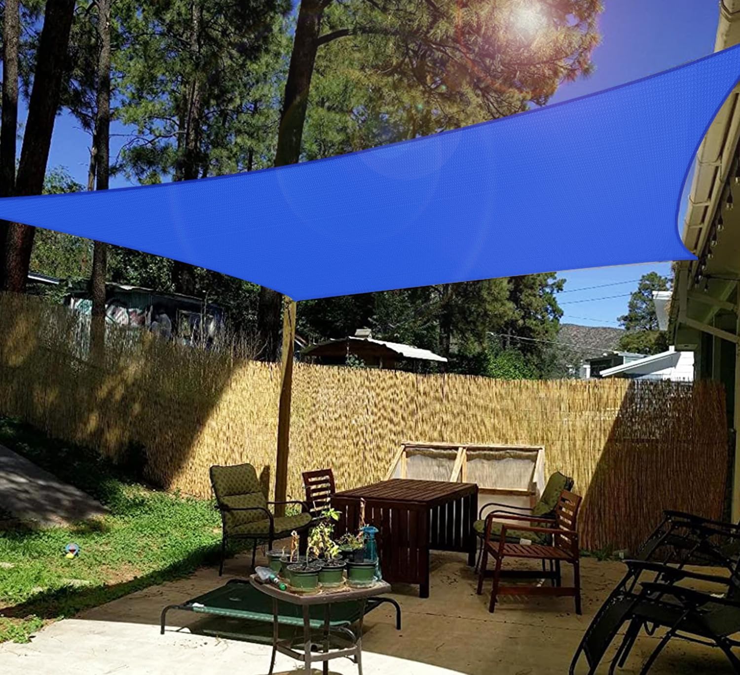 10' X 10' Sun Shade Sail Recta - Outdoor Furniture Hdpe recension och pris