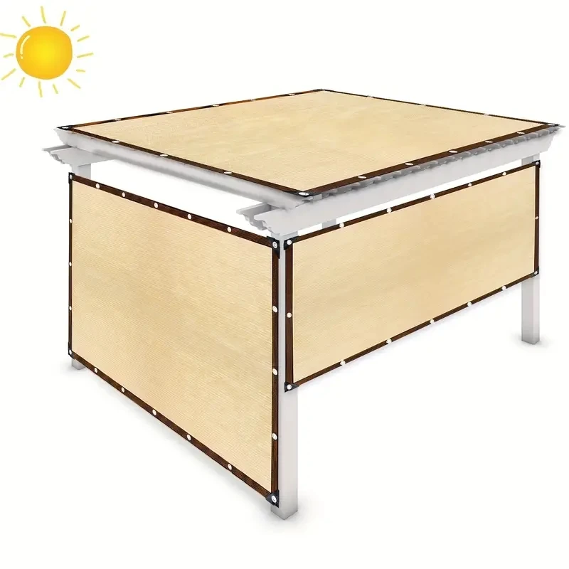 90% Shading HDPE Beige Sunshad - Outdoor Furniture Hdpe recension och pris