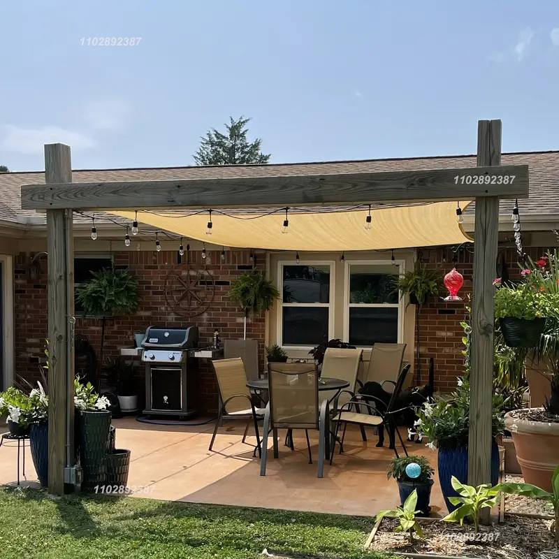 90% Shading HDPE Beige Sunshad - Outdoor Furniture Hdpe recension och pris