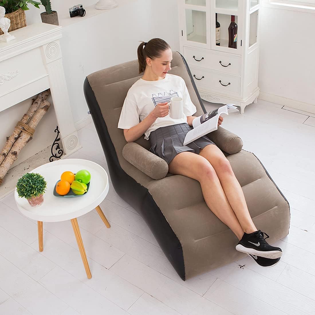 Folding Lazy Sofa,Inflatable L - Outdoor Furniture Durable recension och pris