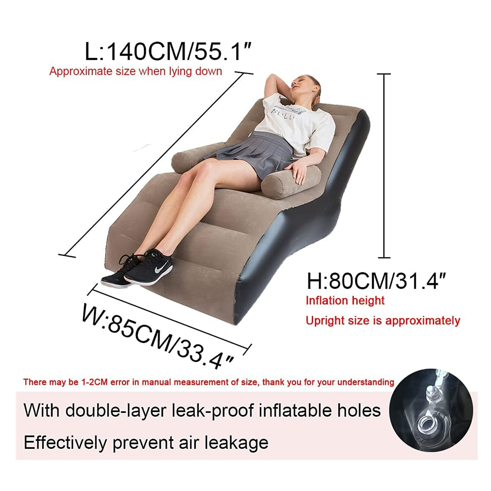 Folding Lazy Sofa,Inflatable L - Outdoor Furniture Durable recension och pris