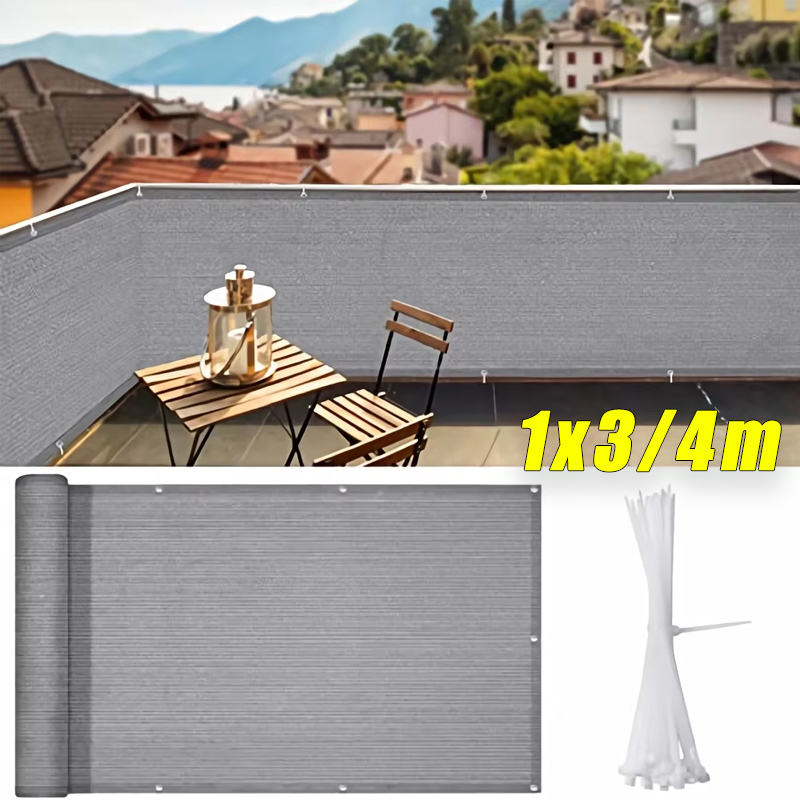 4x1M Balcony Privacy Screen He - Outdoor Furniture Hdpe recension och pris