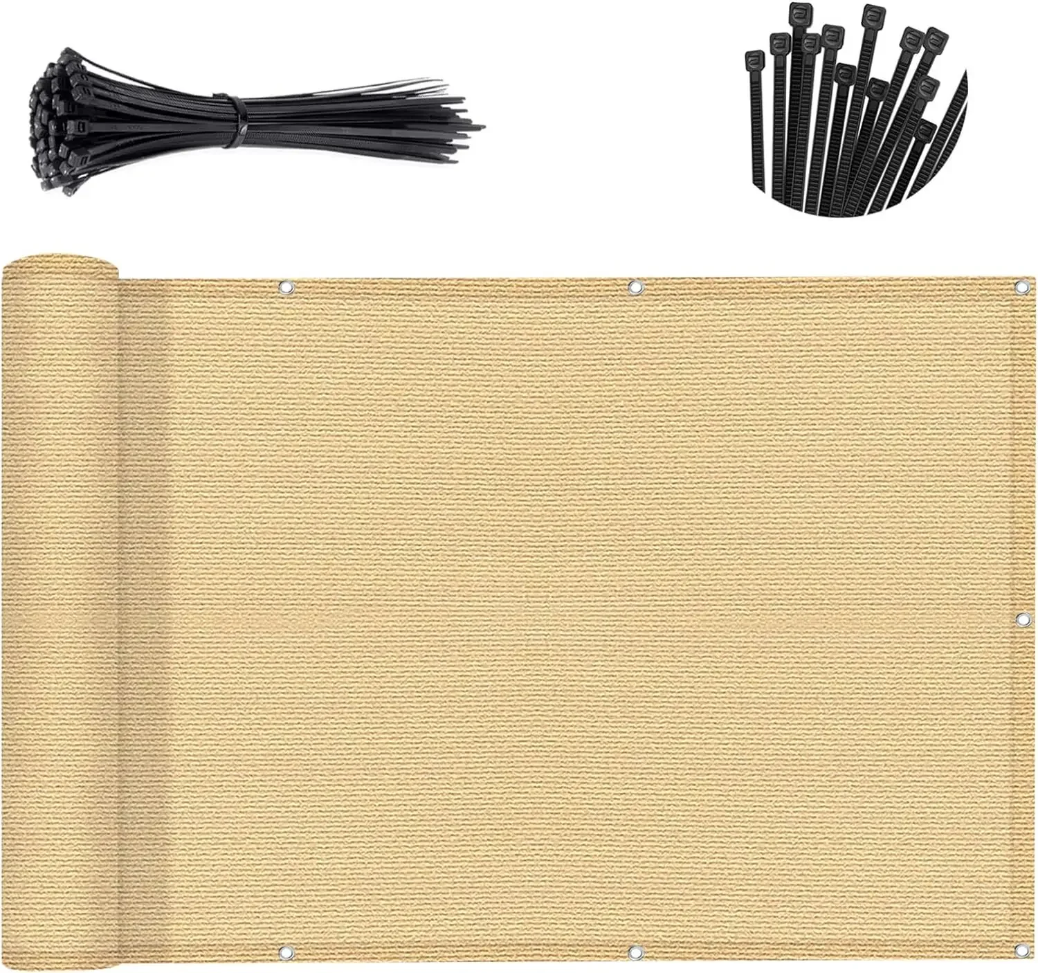 4x1M Balcony Privacy Screen He - Outdoor Furniture Hdpe recension och pris