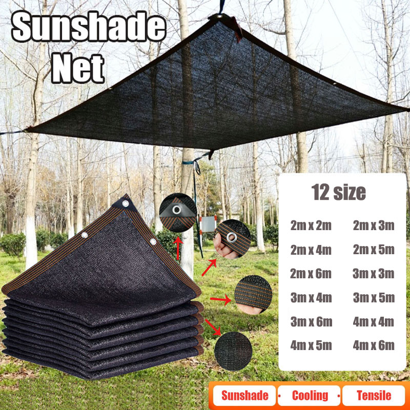 12PIN Black Sunshade Net Shadi - Outdoor Furniture Hdpe recension och pris