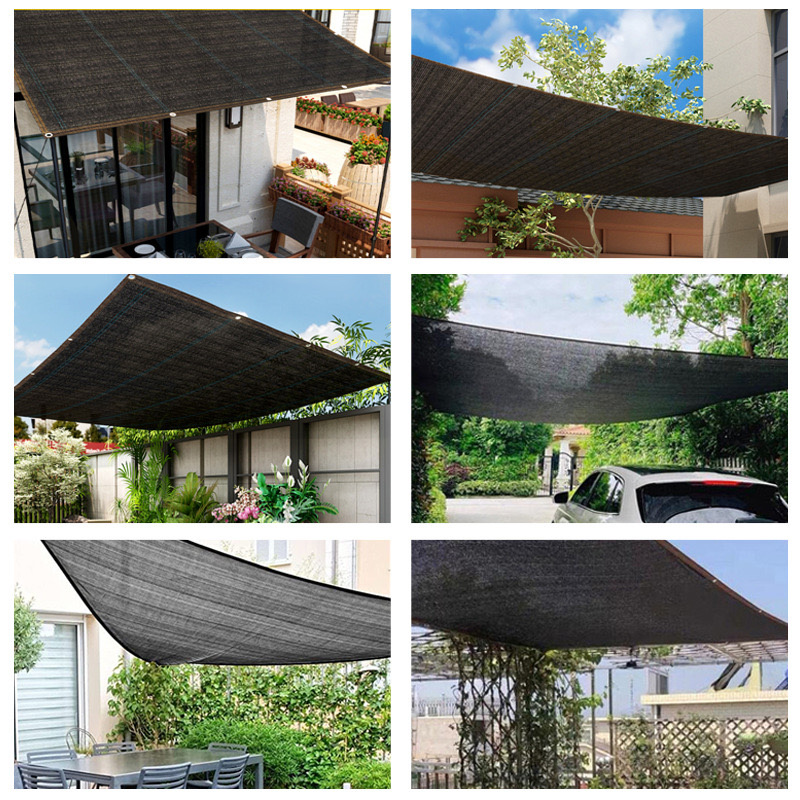 12PIN Black Sunshade Net Shadi - Outdoor Furniture Hdpe recension och pris